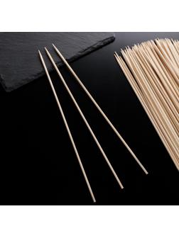 Шампур деревянный Magistro, 25×0,3 см, 100 шт, берёза