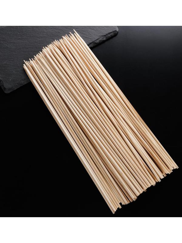 Шампур деревянный Magistro, 25×0,3 см, 100 шт, берёза