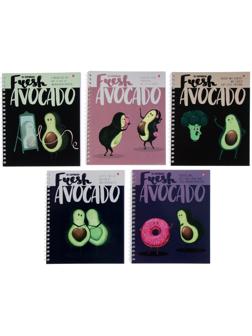 Тетрадь А5+, 80 листов в клетку, на гребне 