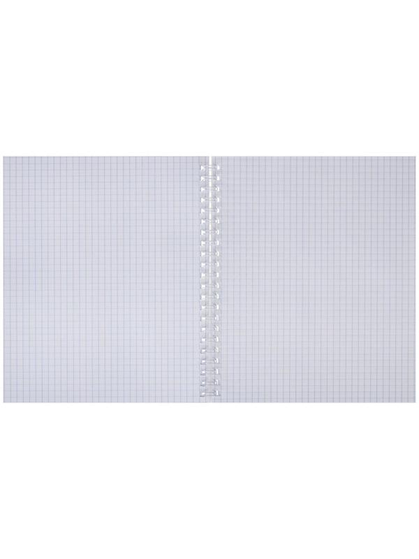 Тетрадь А5+, 80 листов в клетку, на гребне KEEP AWAY, обложка мелованный картон, глянцевая ламинация, блок офсет, МИКС