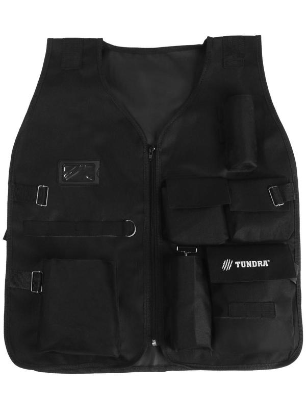 Жилет (сумка) для инструмента ТУНДРА, 600 х 200 х 5 мм, полиэстер 600 D