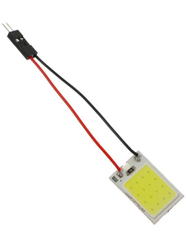 Автолампа светодиодная TORSO, 12 В, 16 SMD, два переходника, свет белый