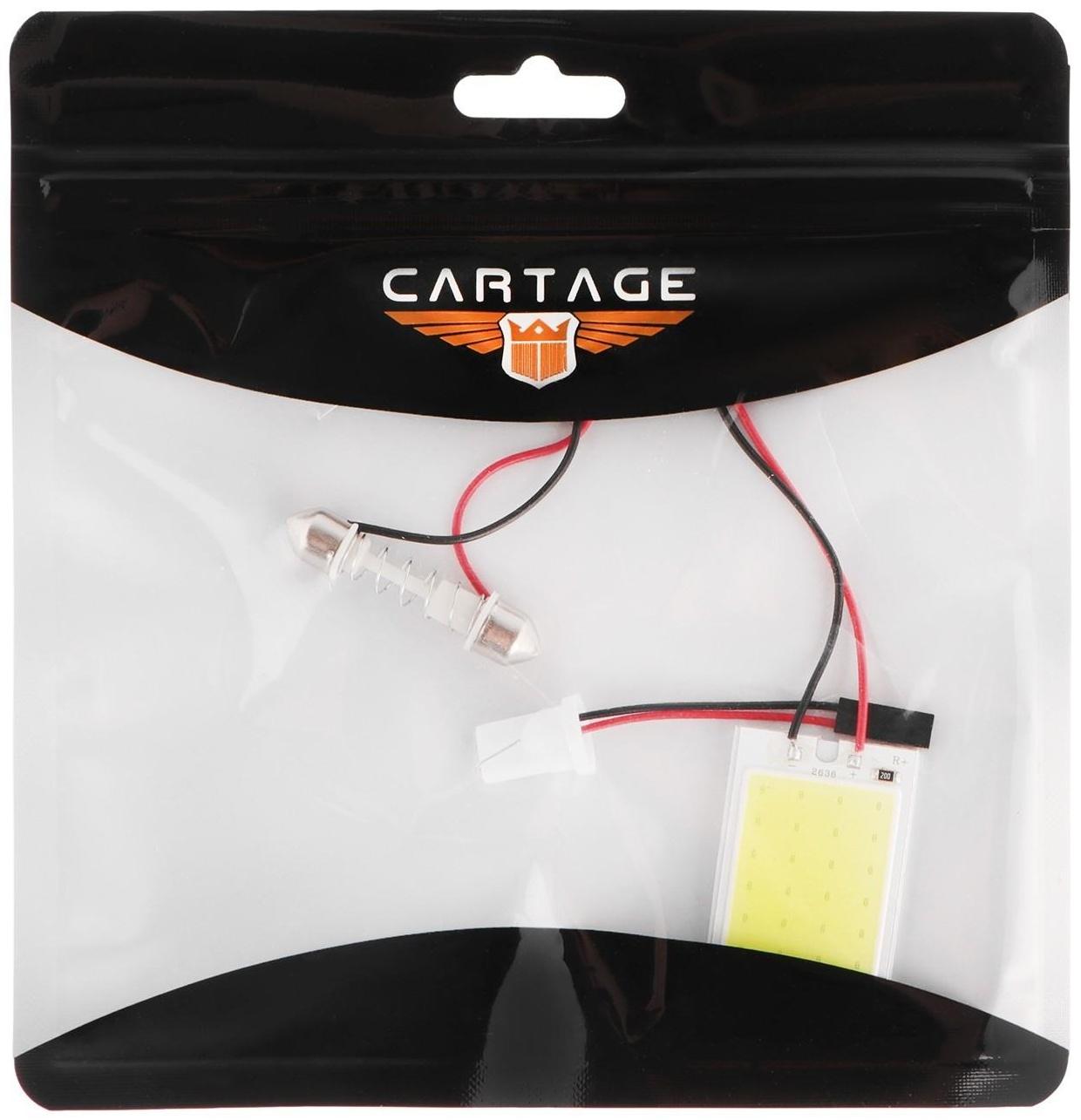 Автолампа светодиодная, 12 В, 24 SMD, два переходника, свет белый