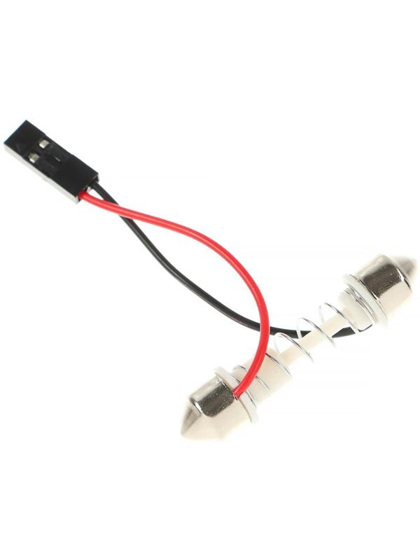 Автолампа светодиодная, 12 В, 36 SMD, два переходника, свет белый