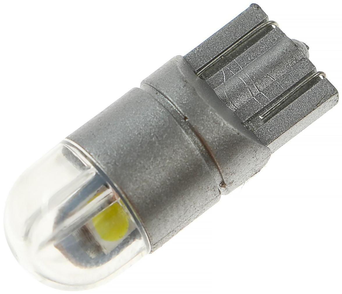 Автолампа светодиодная, 12 В, Т10, 2 SMD, LED, свет белый