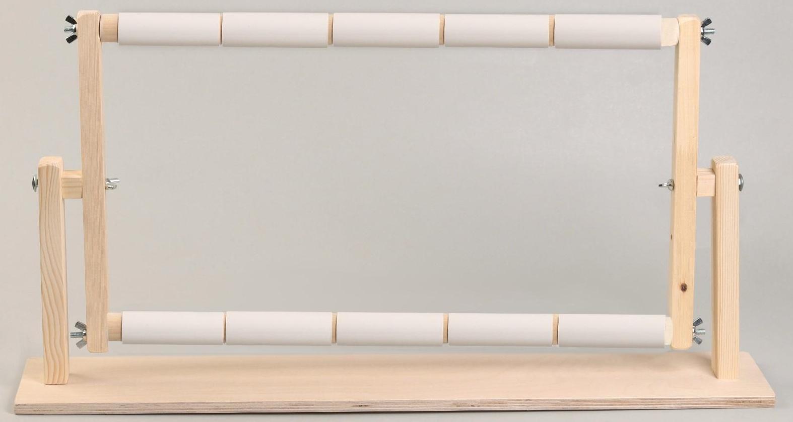 Пяльцы-рамка для вышивания, 30 × 50 см, с подставкой, цвет светлое дерево