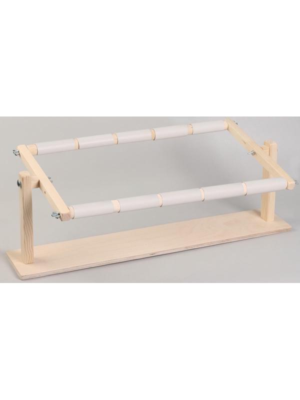 Пяльцы-рамка для вышивания, 30 × 50 см, с подставкой, цвет светлое дерево