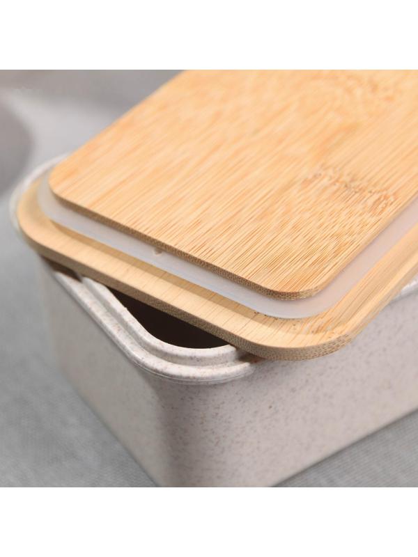 Контейнер с бамбуковой крышкой «Вкус жизни», 400 мл