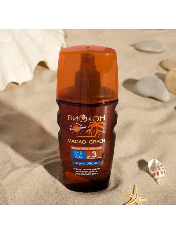 Масло спрей Активатор Загара Биокон SPF 3, 160 мл