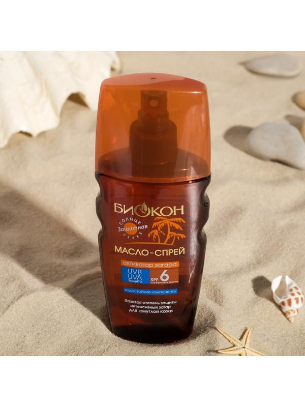 Масло спрей Активатор Загара Биокон SPF 6, 160 мл