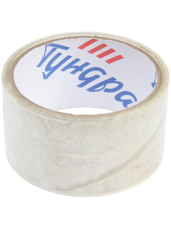 Лента клейкая ТУНДРА, прозрачная, 40 мкм, 48 мм х 23 м