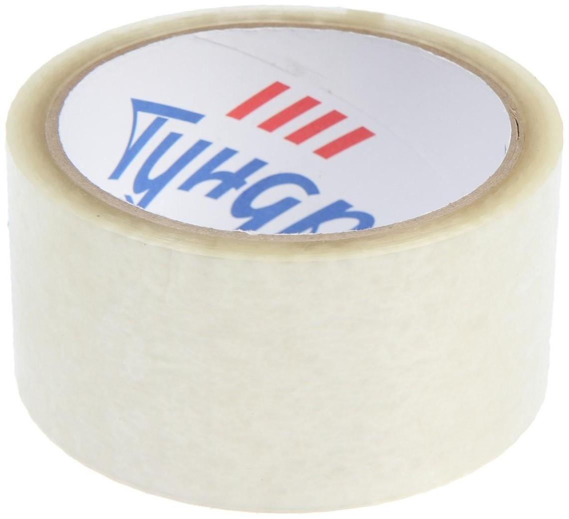 Лента клейкая ТУНДРА, прозрачная, 40 мкм, 48 мм х 45 м