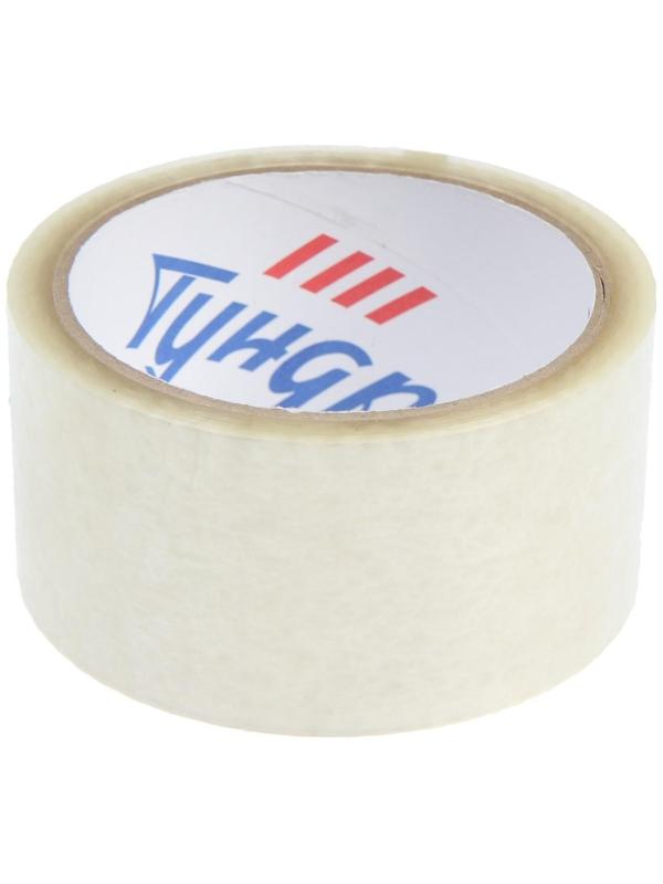 Лента клейкая ТУНДРА, прозрачная, 40 мкм, 48 мм х 45 м