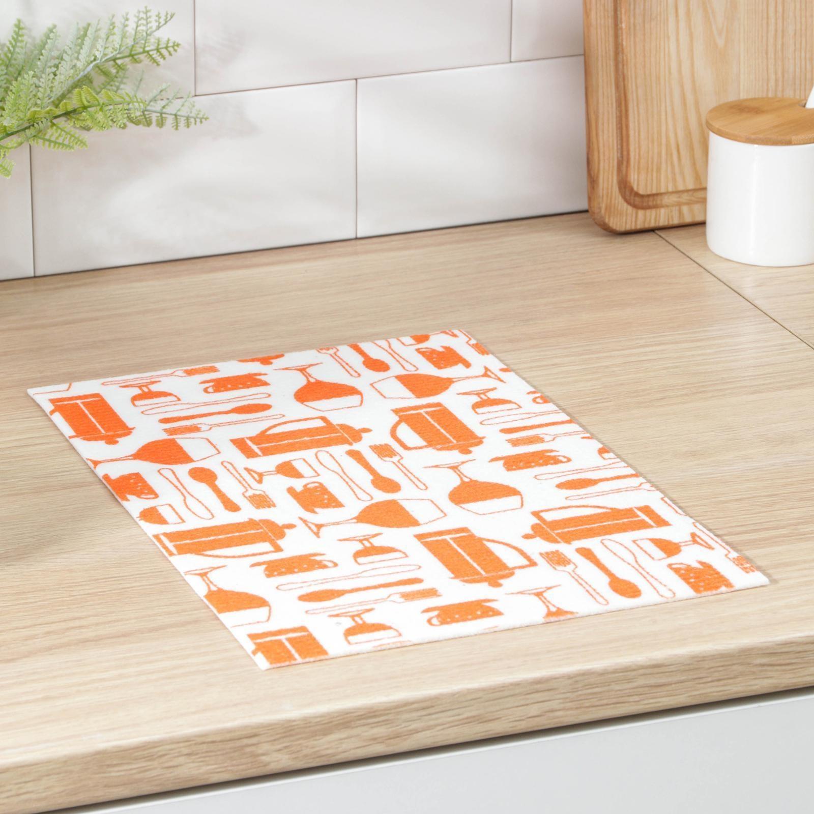 Коврик для сушки посуды, 25×38 см, вискоза, цвет МИКС