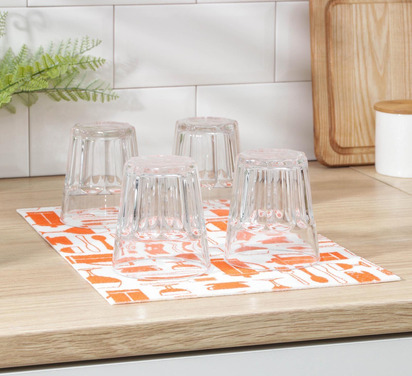 Коврик для сушки посуды, 25×38 см, вискоза, цвет МИКС