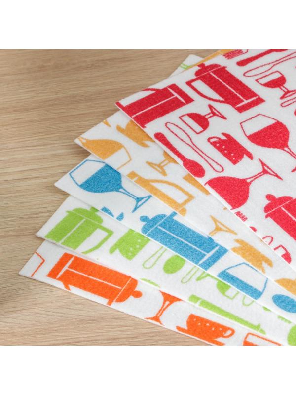 Коврик для сушки посуды, 25×38 см, вискоза, цвет МИКС