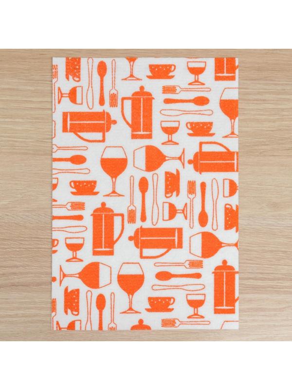 Коврик для сушки посуды, 25×38 см, вискоза, цвет МИКС