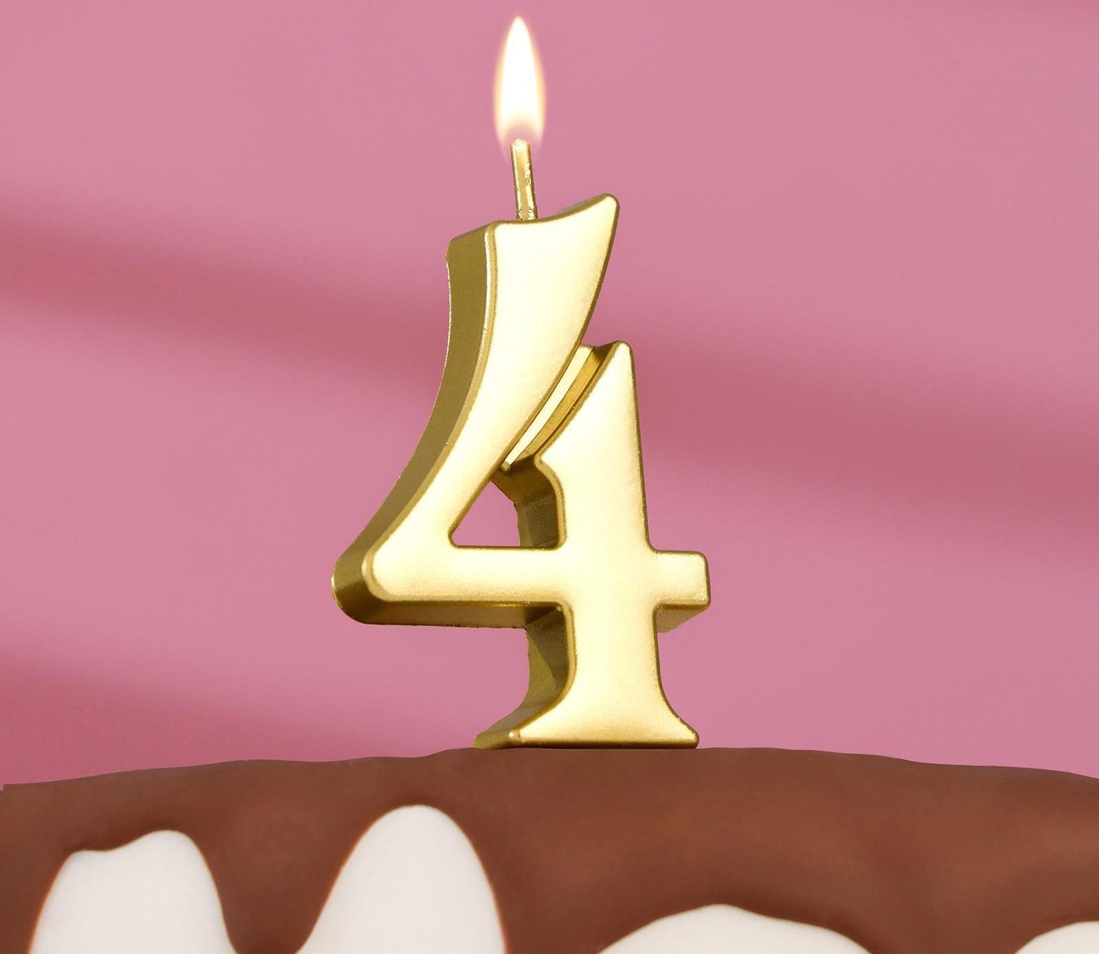 Свеча в торт цифра 