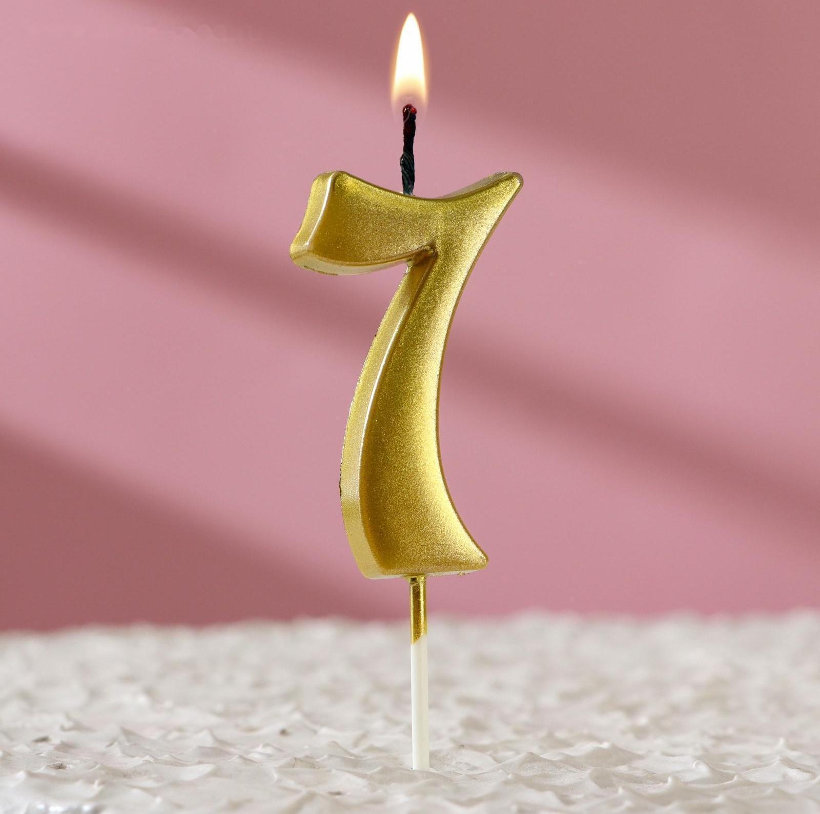 Свеча в торт цифра 