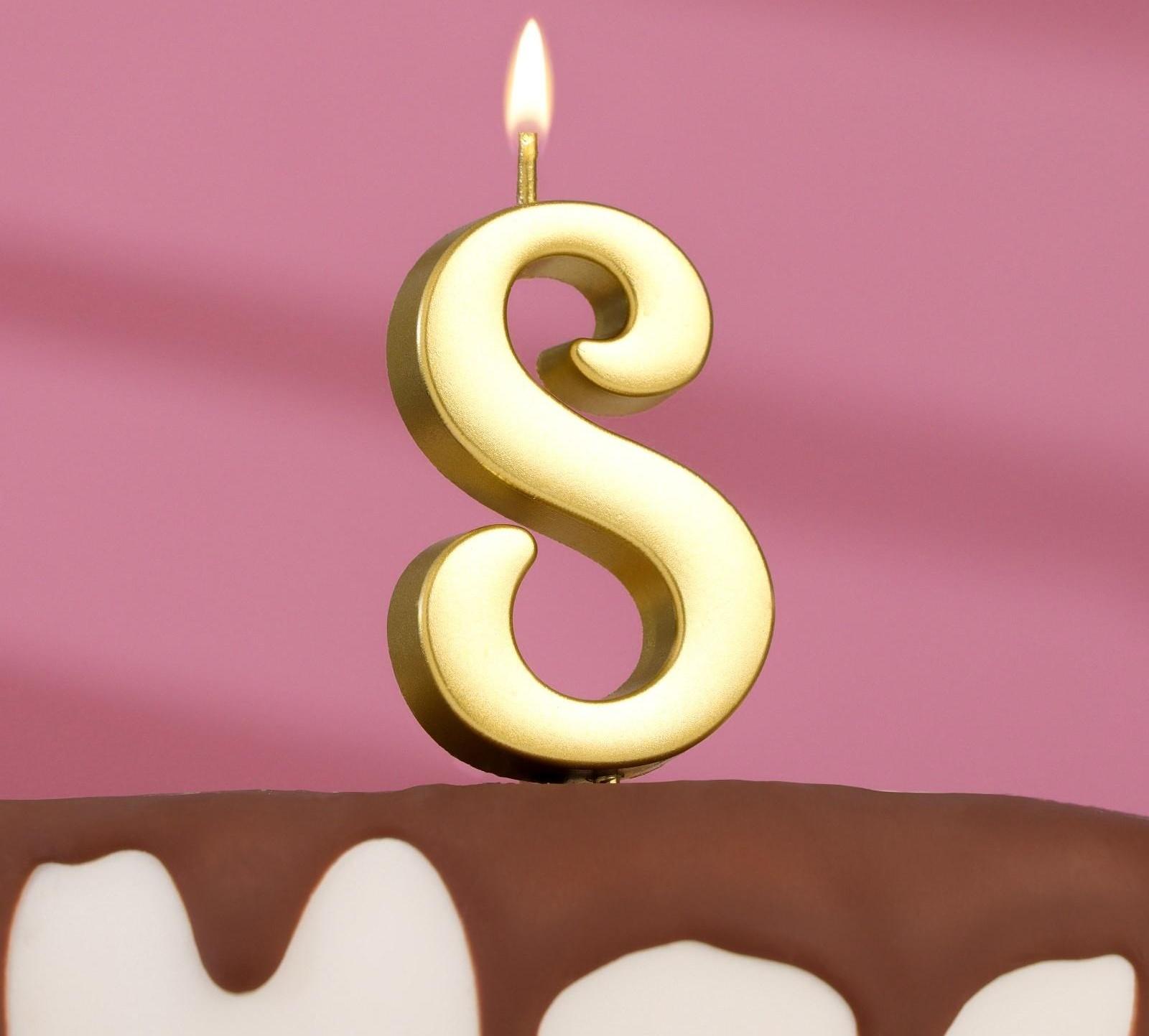 Свеча в торт цифра 