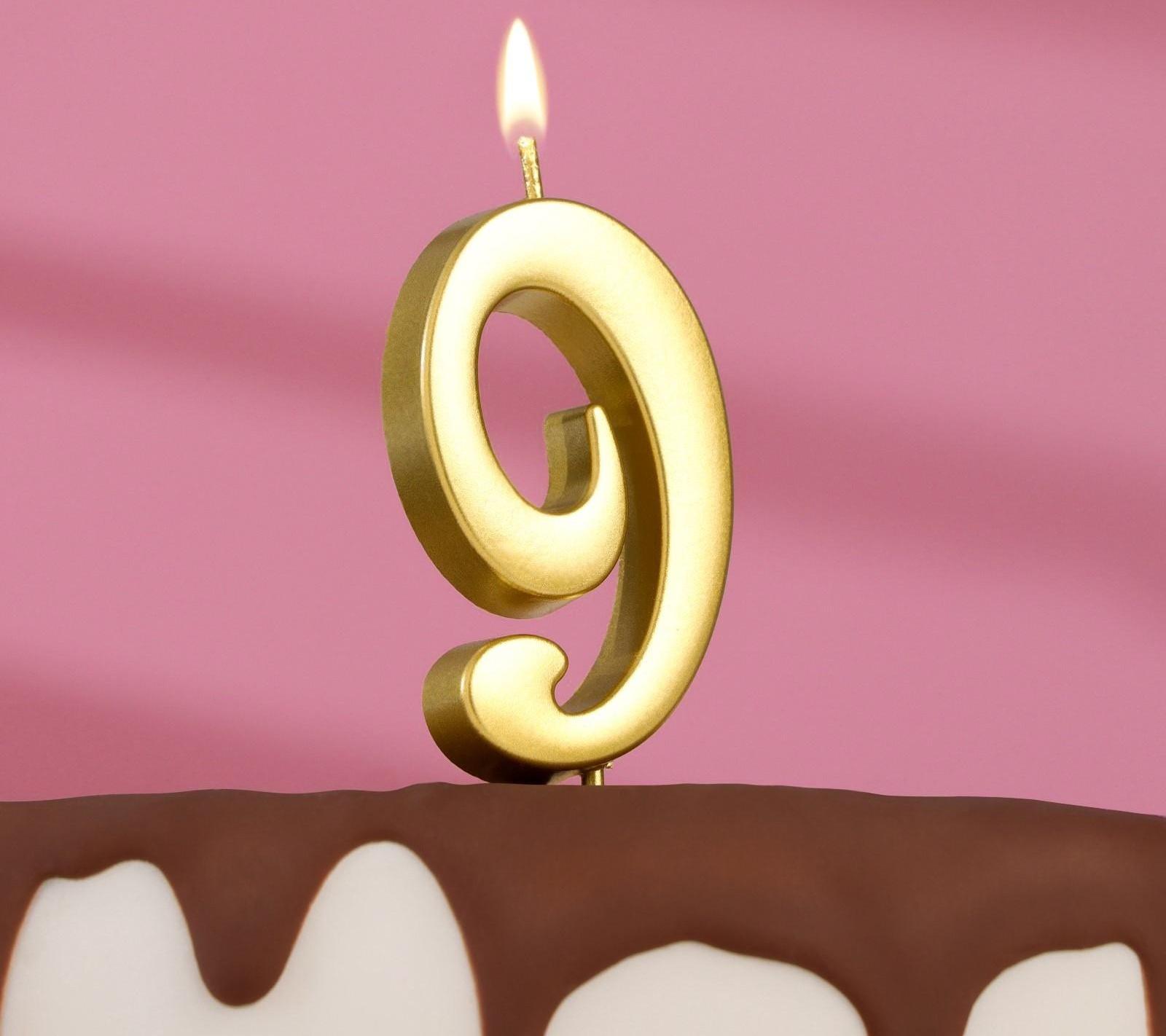 Свеча в торт цифра 