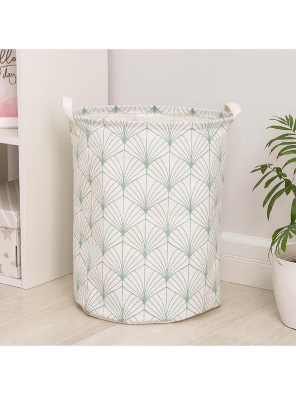 Корзина бельевая текстильная «Листочки», 35×45 см