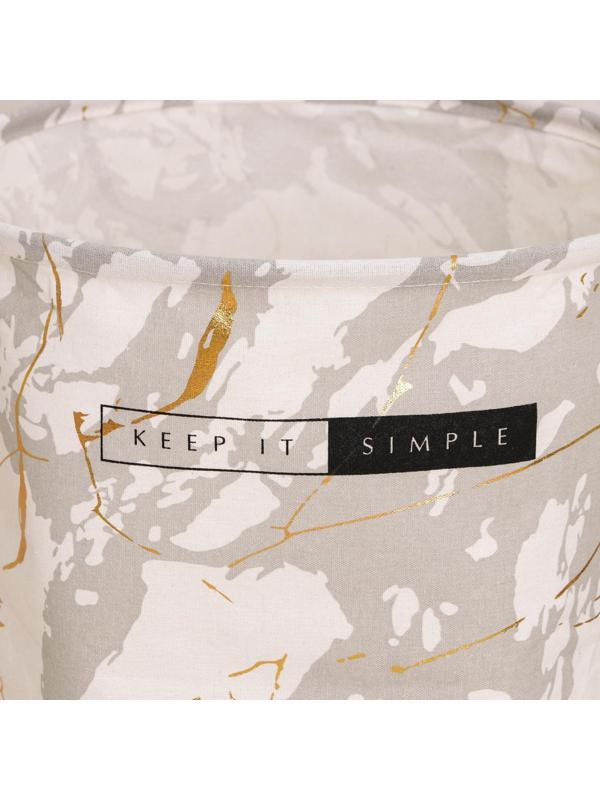 Корзина бельевая текстильная «Монро», 35×45 см, цвет белый