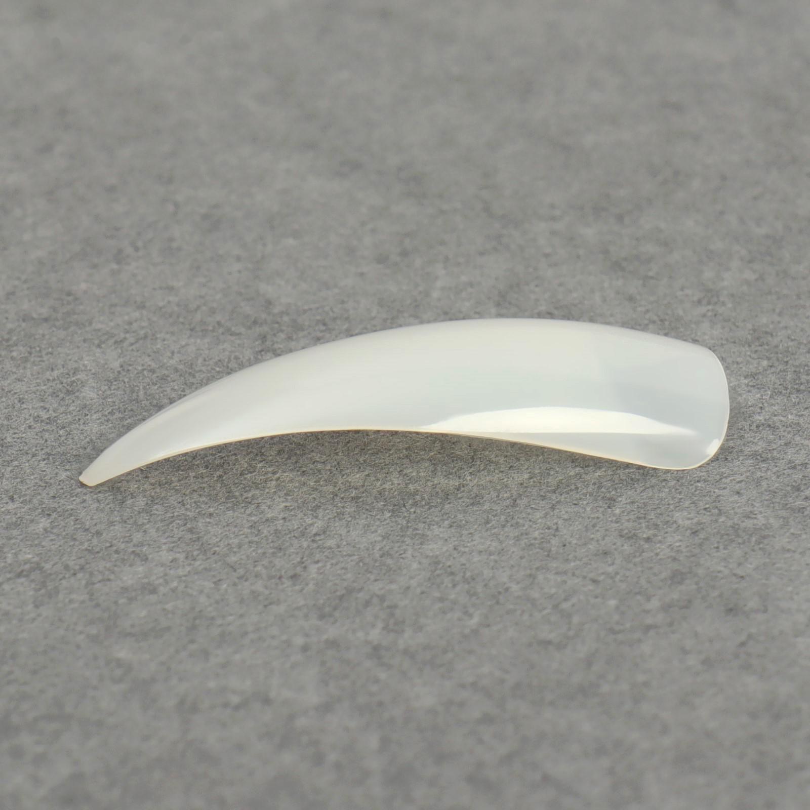 Типсы для ногтей, 100 шт, форма стилет, короткая контактная зона, в контейнере, цвет бежевый