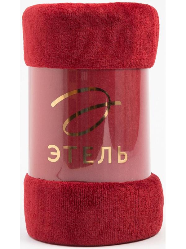 Плед Этель 150*200 см, цв. бордовый, 100% п/э, корал-флис , 220 гр/м2