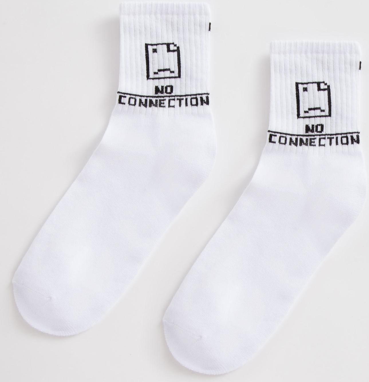 Носки MINAKU «Game over», цвет белый, размер 36-37 (23 см)