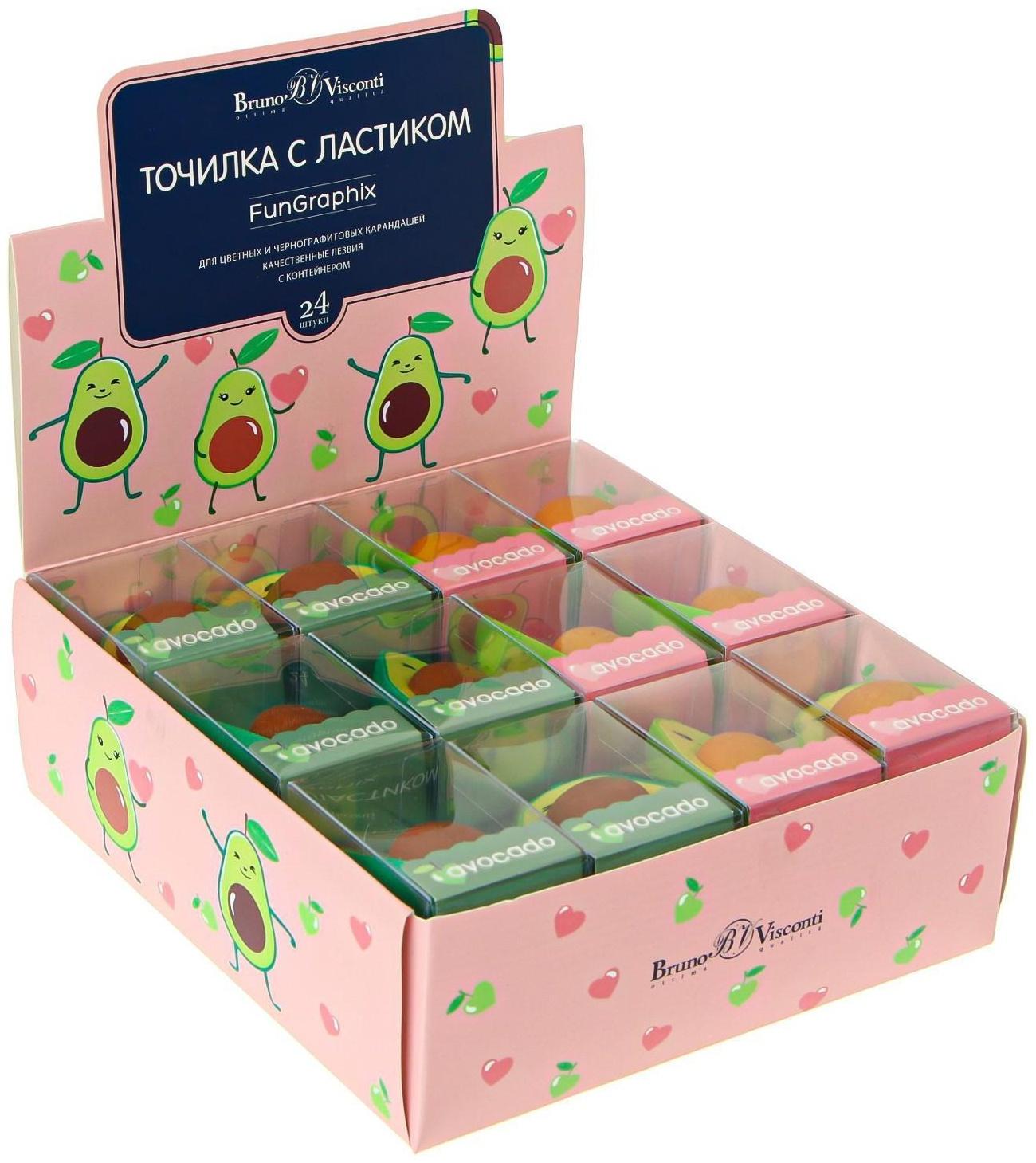 Точилка 1 отверстие с контейнером FunGraphix 