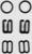 Набор для бюстгальтера: застёжка 5 см, фурнитура 1 см, цвет чёрный