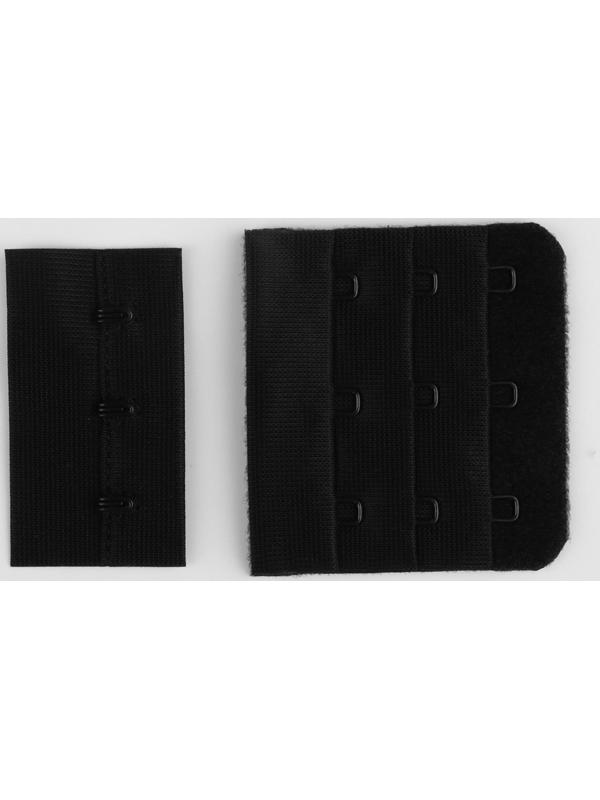 Набор для бюстгальтера: застёжка 5 см, фурнитура 1 см, цвет чёрный