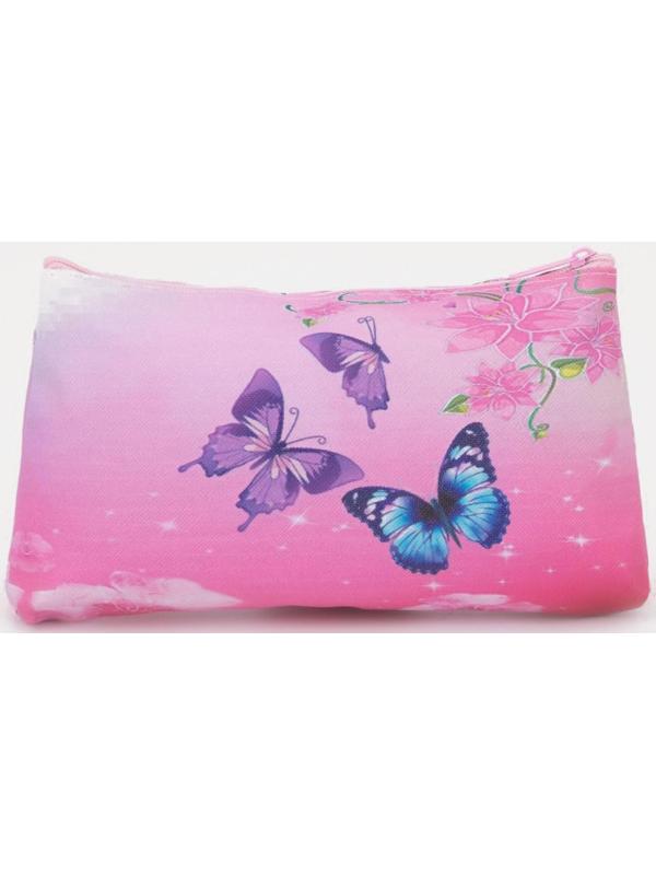 Косметичка на молнии, цвет розовый