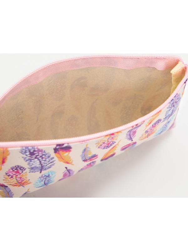 Косметичка на молнии, цвет бежевый