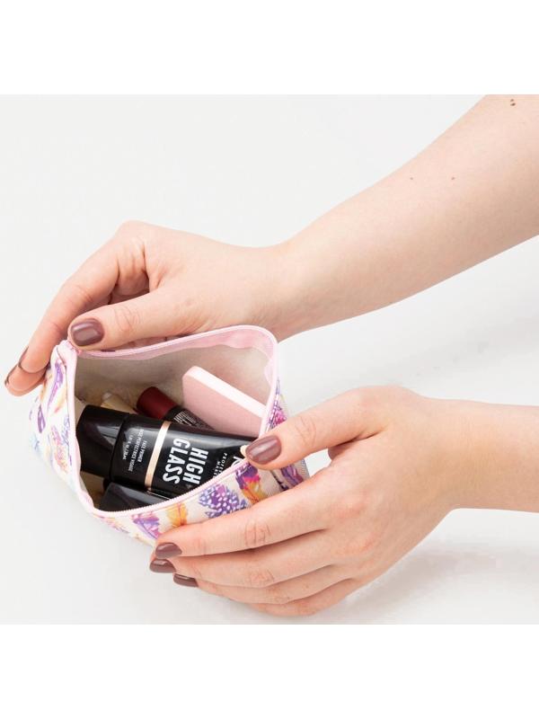 Косметичка на молнии, цвет бежевый