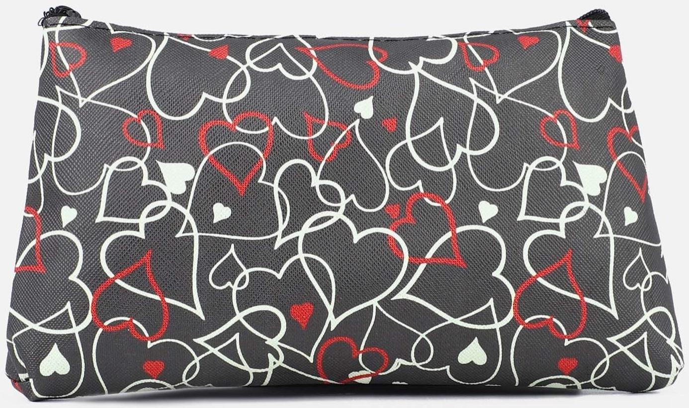 Косметичка на молнии, цвет чёрный