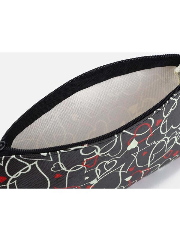 Косметичка на молнии, цвет чёрный