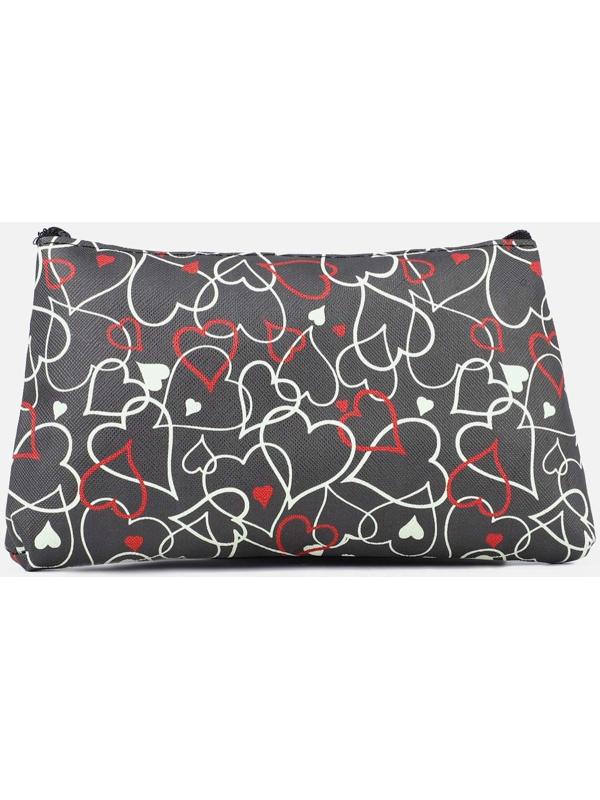 Косметичка на молнии, цвет чёрный