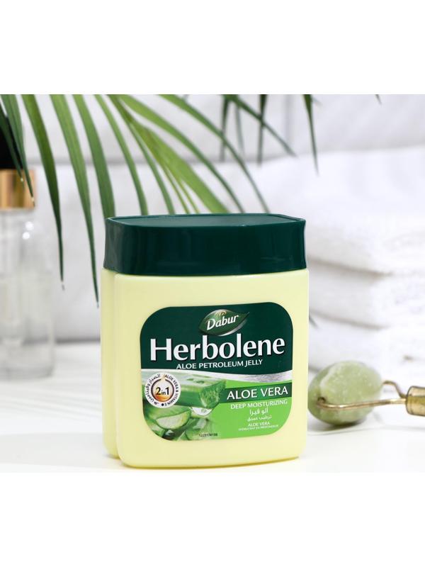 Вазелин для кожи Dabur Herbolene алоэ вера и витамин Е, увлажняющий, 115 мл