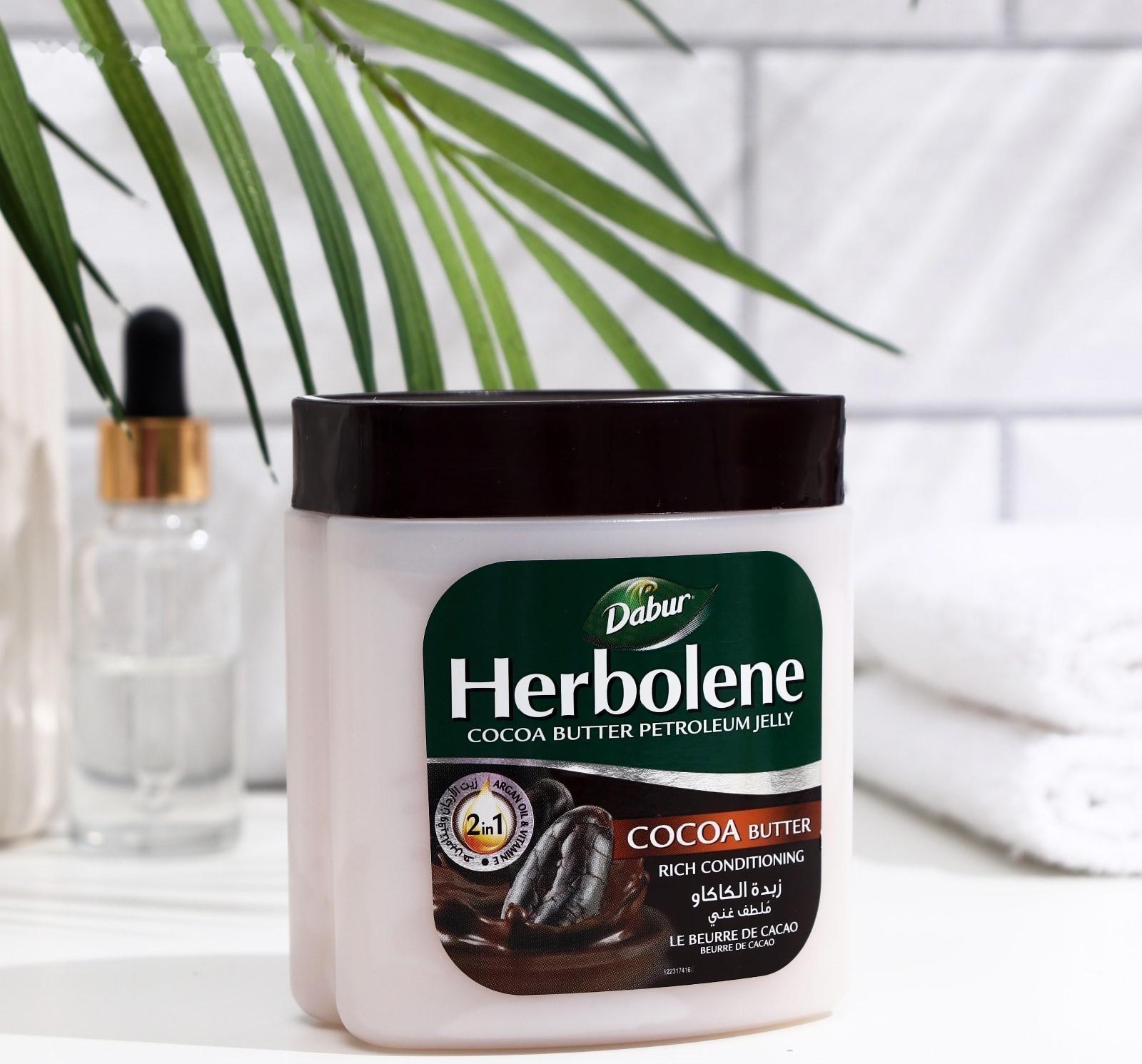 Крем для кожи Dabur Herbolene с маслом какао и витамином Е, увлажняющий, 225 мл