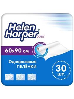 Одноразовые впитывающие пеленки Helen Harper, basic, 60 х 90, 30 шт.