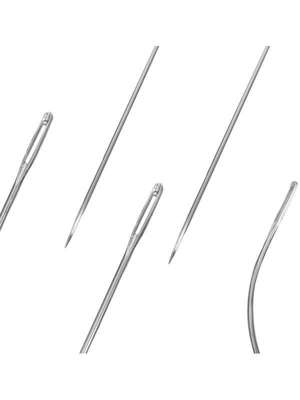 Иглы швейные, для кожи, 7 шт