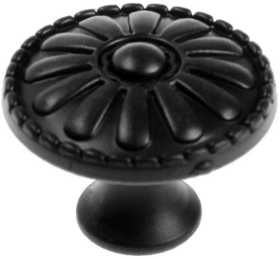 Ручка кнопка ТУНДРА РК205, цвет черный