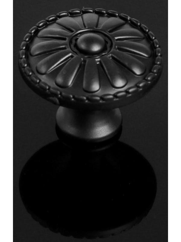 Ручка кнопка ТУНДРА РК205, цвет черный