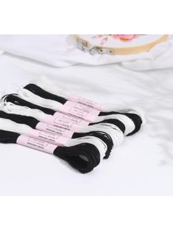 Набор ниток мулине «Зебра», 8 ± 1 м, 8 шт