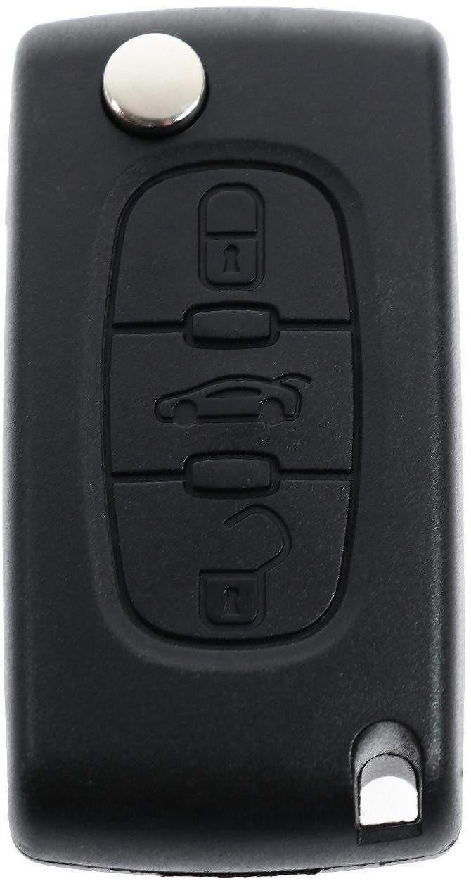 Корпус  ключа, откидной, Peugeot / Citroen
