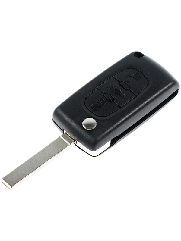 Корпус  ключа, откидной, Peugeot / Citroen