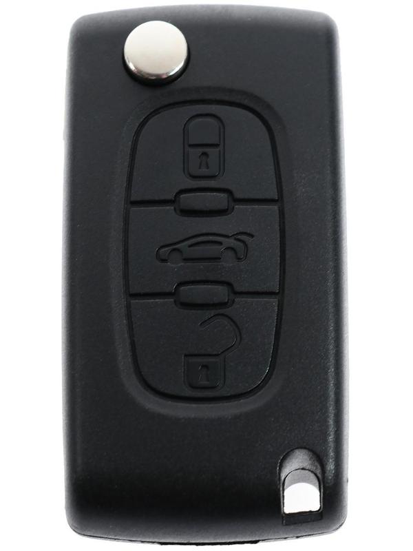 Корпус  ключа, откидной, Peugeot / Citroen