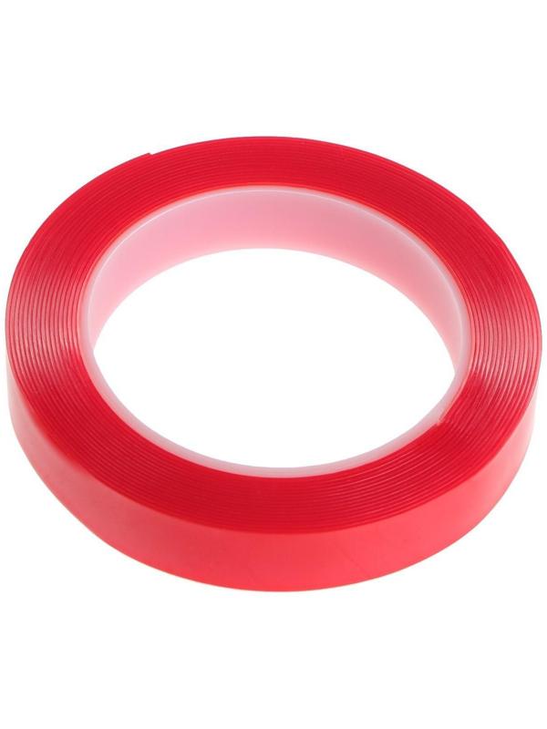 Клейкая лента TORSO, прозрачная, двусторонняя, акриловая, 18 мм × 5 м